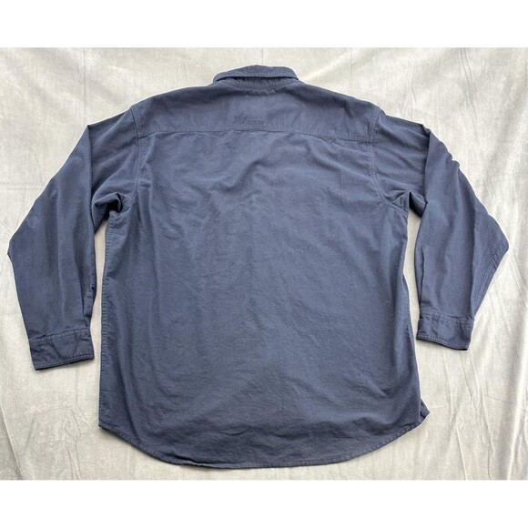 RedHead Brand Co Shirt Mens XL Blue Long Sleeve Button Front Two Chest Pockets - Picture 3 of 11